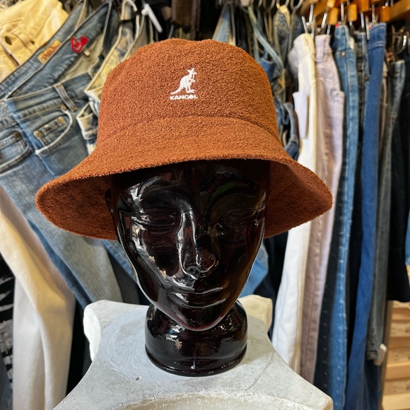 Terry Bermuda Bucket Hat by Kangol - Mahogany - Picture 1 of 4